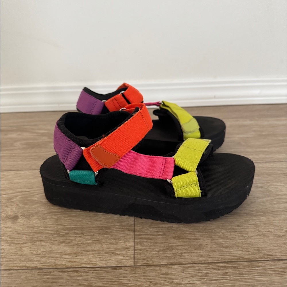 Call It Spring Multicolor Platform Sandals